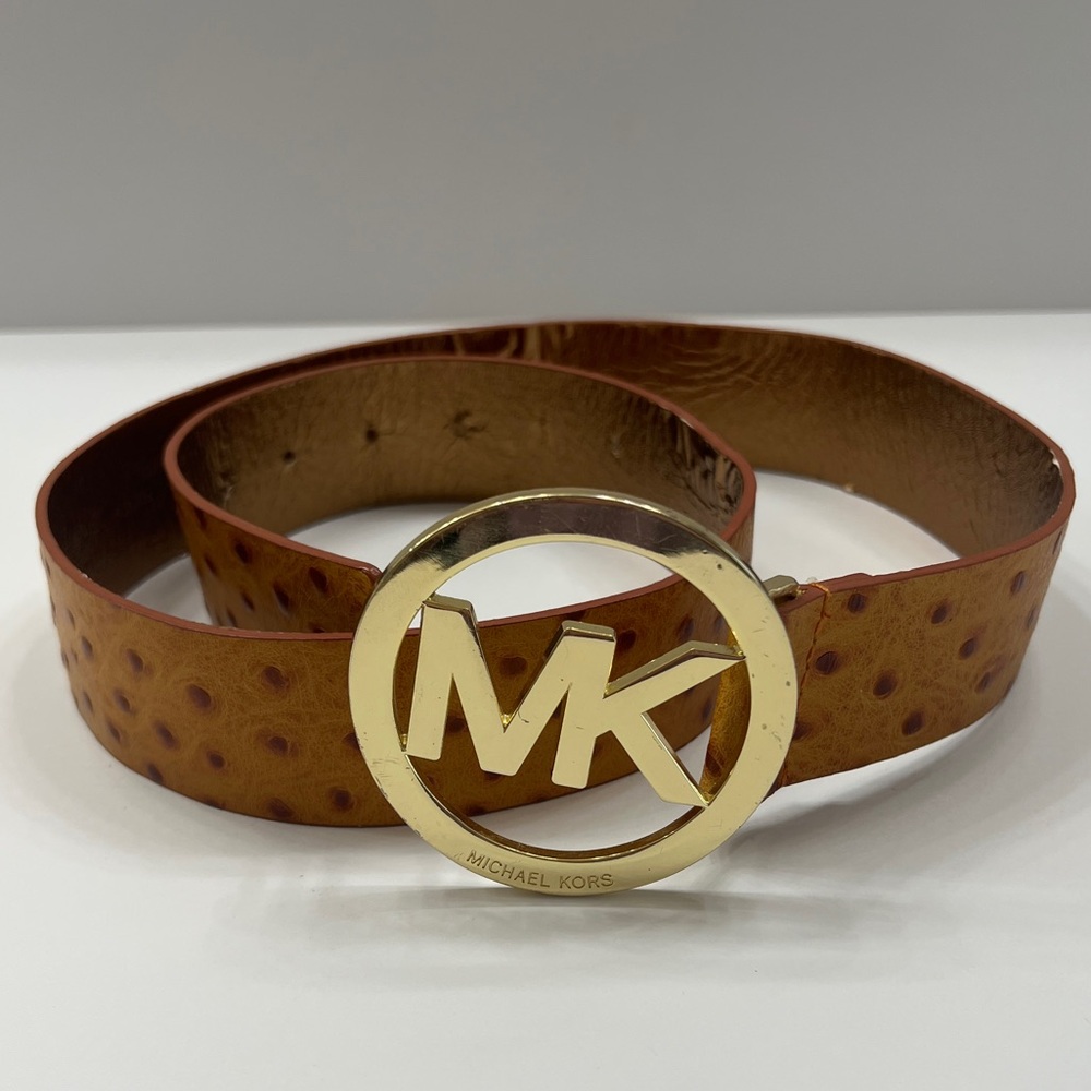Michael Kors Women’s Sunset Embossed Leather Belt